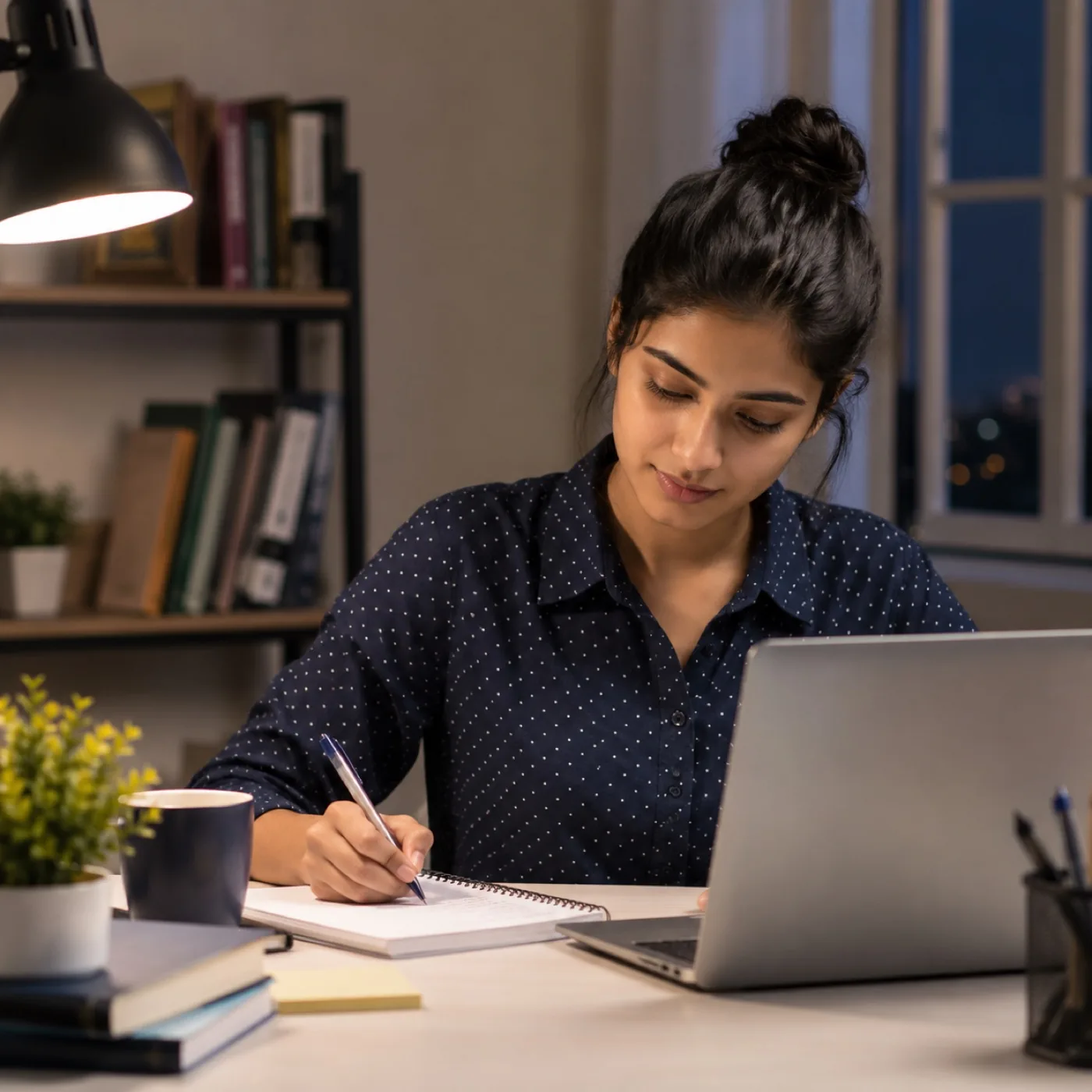 A working professional continuing their degree alongside their job